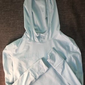 BuffBunny Light Blue Crop Hoodie